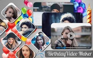 Happy Birthday Video Maker 2019 Affiche