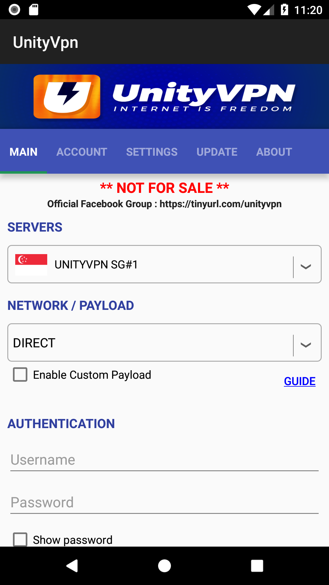 UnityVPN for Android - APK Download - 