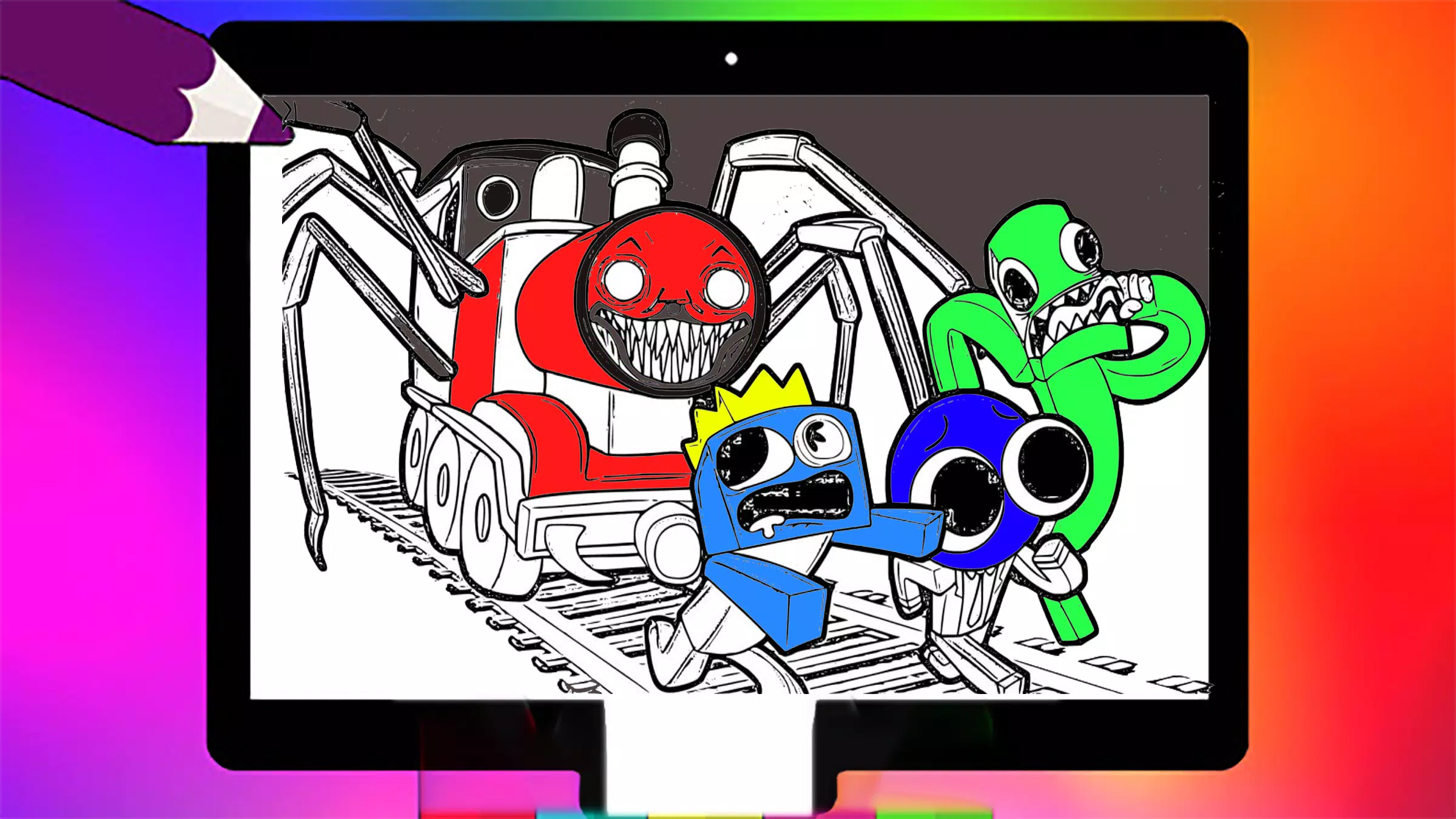 Choo Choo Charles Coloring APK for Android Download