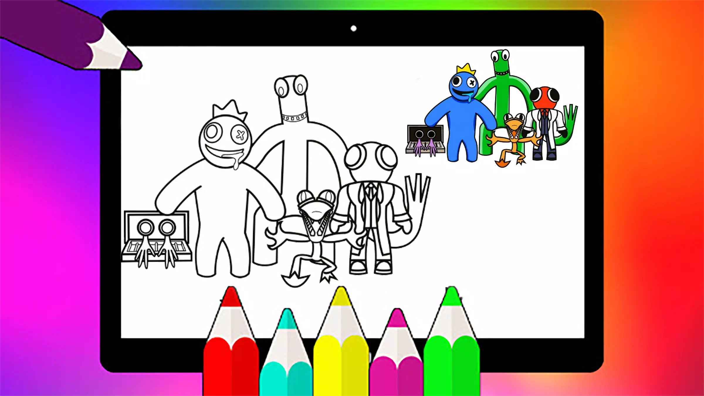 Download do APK de Rainbow Friends Coloring Book para Android