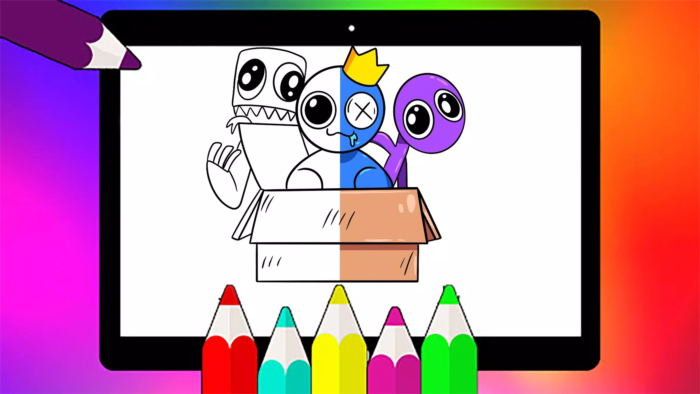 Baixar Rainbow Friends Coloring Book para PC - LDPlayer