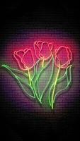 Neon Flowers Live Wallpaper imagem de tela 2