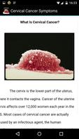 Cervical Cancer Symptoms capture d'écran 2