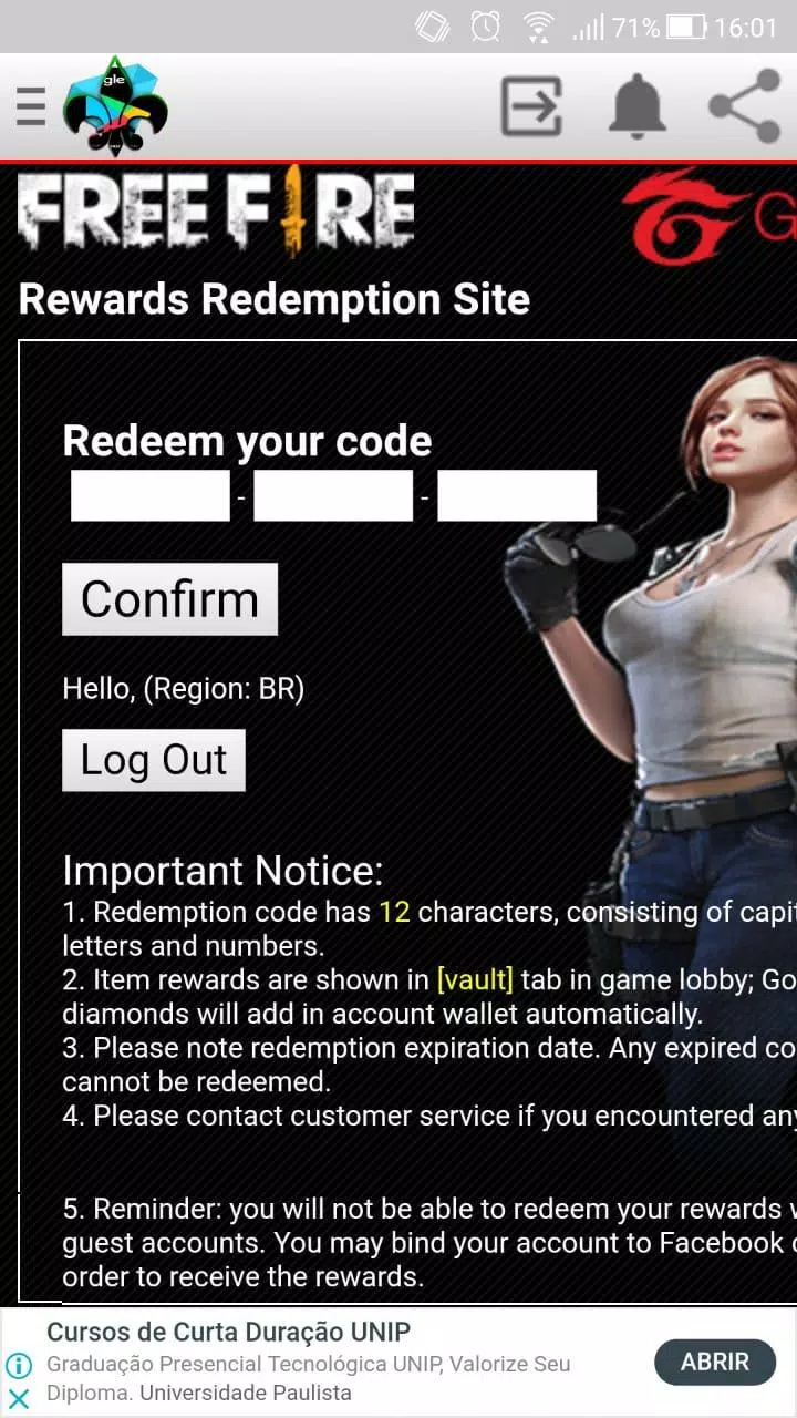 Reward FF: Tudo sobre Free Fire Rewards Redemption Site da Garena