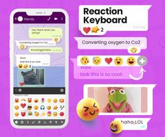 Reaction Keyboard: Emoji React Affiche