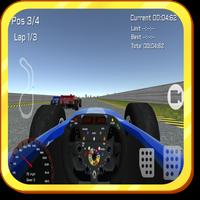 gratis 3D real formule racing-poster