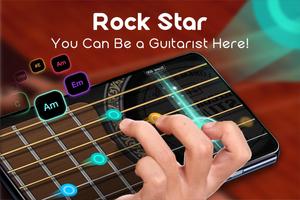 Real Guitar - Free Chords, Tabs & Music Tiles Game الملصق