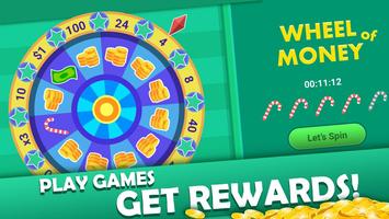 Win coins app - Make huge rewards lucky poster