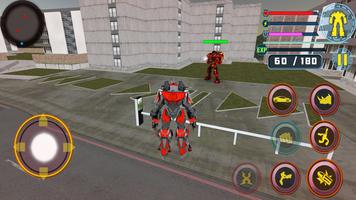 Real Robot Battle City - Car Transforming Rhino captura de pantalla 1