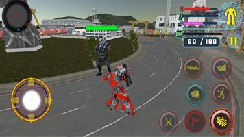Real Robot Battle City - Car Transforming Rhino تصوير الشاشة 2