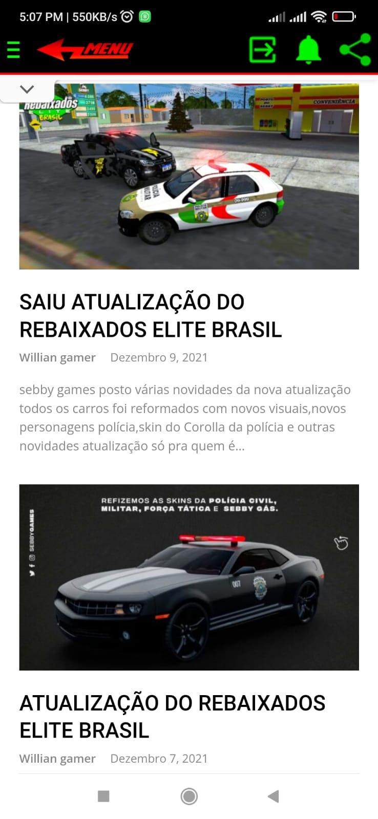 SAIU Novidades da Atualização do Rebaixados Elite Brasil