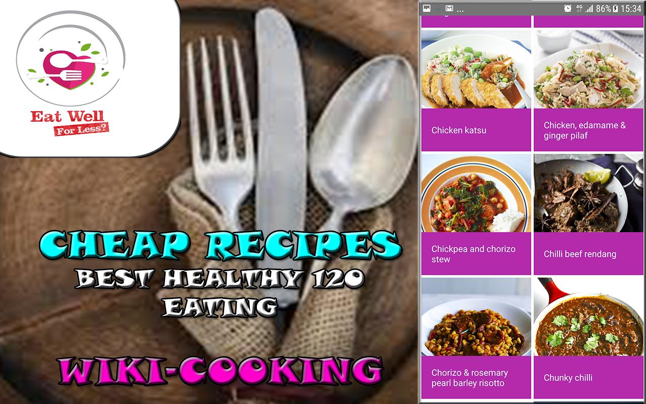 cheap recipes:eat well for less for Android - APK Download