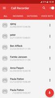 Automatic Call Recorder - Free call recorder app Affiche