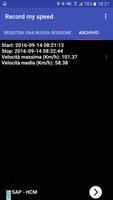 1 Schermata Registra velocita