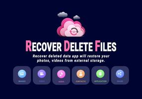 Data Recovery, Recover Deleted All Files Affiche