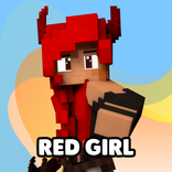 Red Girl Skin for Minecraft