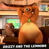 Grizzy & the lemmings game Run Zeichen