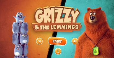 Grizzy & the lemmings game Run Plakat