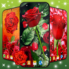 3D Red Rose Live Wallpaper أيقونة