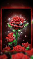 Red Rose Wallpaper Affiche