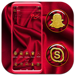 Red Silk Launcher Theme