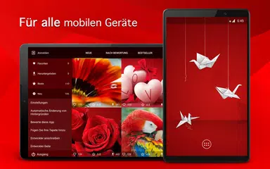 Rote Hintergrundbilder 4K XAPK Herunterladen