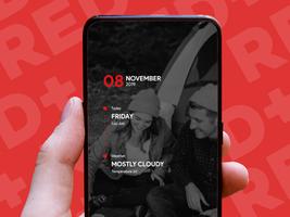 Red+ : Widget for kwgt Poster