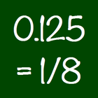 Decimal to Fraction Calculator icon