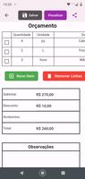 Criar Orçamento em PDF Pro ảnh chụp màn hình 2