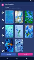 Blue Flowers Live Wallpaper poster