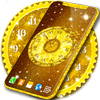 Gold 3D Analog Clock Wallpaper icono Gold 3D Analog Clock Wallpaper icono