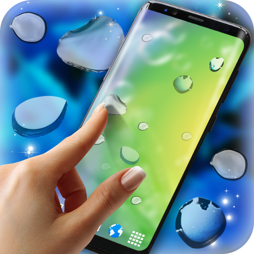 Rain Drops Magic Touch on Screen