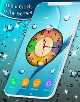 Rain Drops Magic Touch on Screen Poster