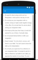Resignation Letter Sample اسکرین شاٹ 3