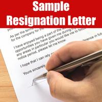 Resignation Letter Sample পোস্টার