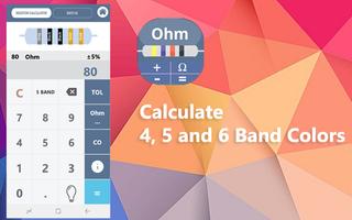 Resistor Color Code Calculator Affiche