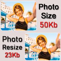 photo resizer - image resizer  الملصق