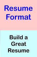 RESUME FORMAT 海報