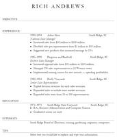 RESUME FORMAT ảnh chụp màn hình 1