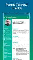 Resume Builder Free - PDF Template Format Editor Cartaz