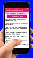Bihar Board Result 2020,10th & 12th Board Results captura de pantalla 2