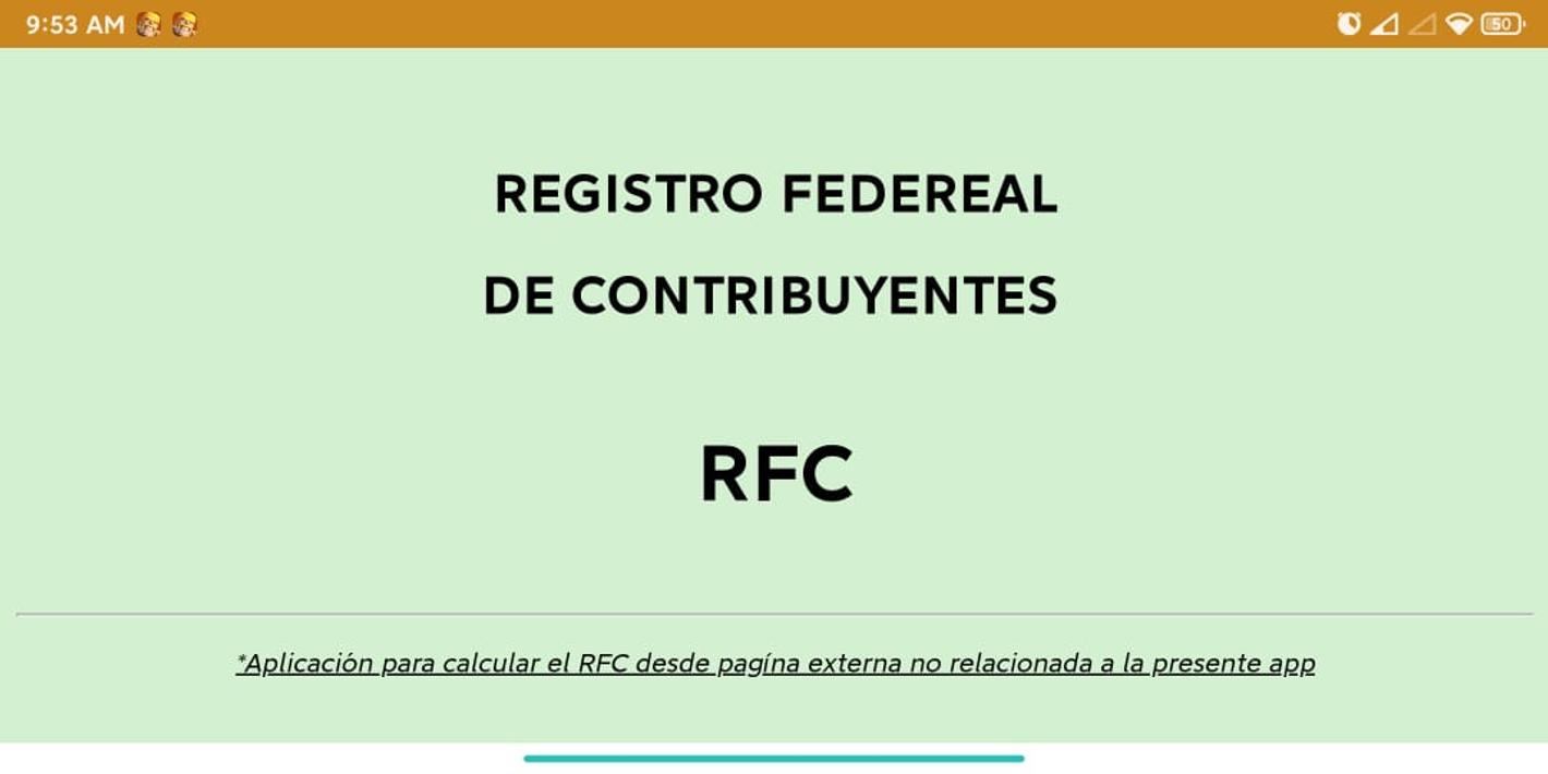 Descarga de APK de RFC con Homoclave Consulta para Android