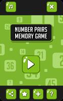 Number Pairs Memory Game Affiche