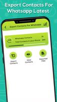 Export Contacts For WhatsApp Latest capture d'écran 1