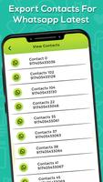 Export Contacts For WhatsApp Latest capture d'écran 2