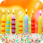 Birthday song, cake and candle biểu tượng