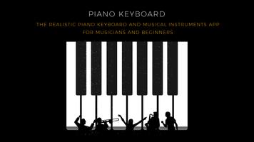 Piano Keyboard Affiche