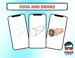 Cara gambar Makanan & Minuman screenshot 1