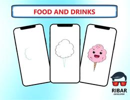Cara gambar Makanan & Minuman screenshot 3