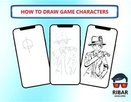 Como desenhar personagens do j Cartaz